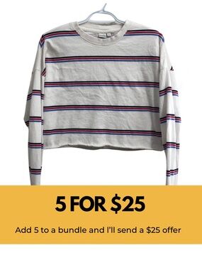 Twik cropped striped long sleeve.